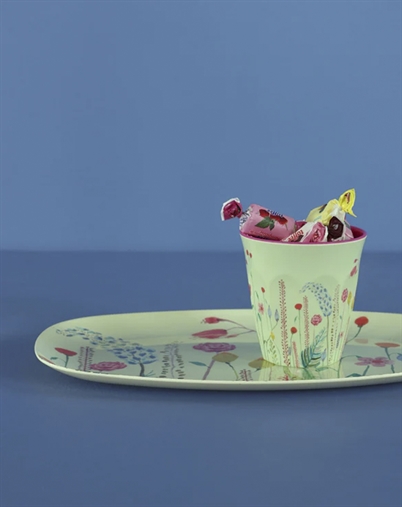 MELAMINE CUP WITH SUMMER FLOWE